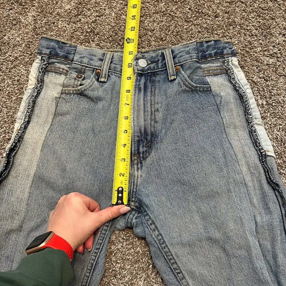 SAMI MIRO VINTAGE Women's Porterhouse Long Denim Short Size XS